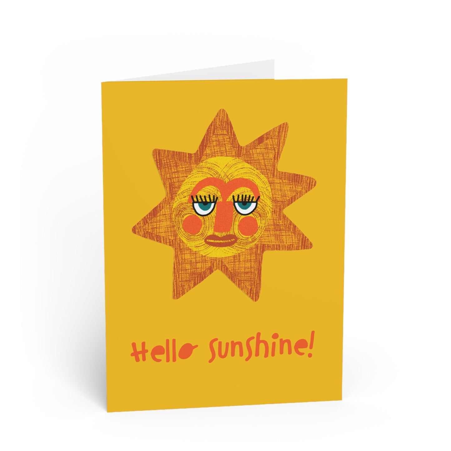 Hello Sunshine Greeting Card for Spring, Summer, Friendship and Fun - Gail's Design Studio