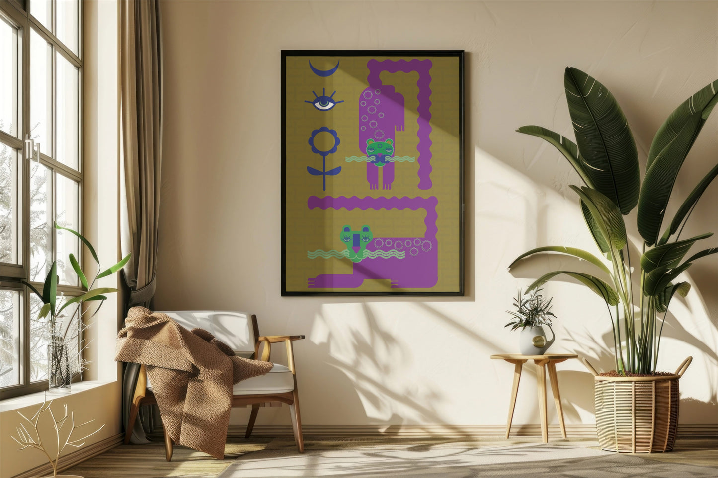 Magical Snowcats Fine Art Print