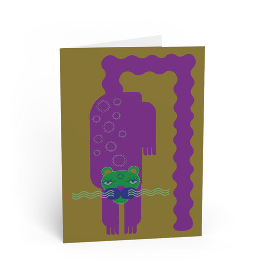 Cute Cat Greeting Card for Cat Lovers - Purr - fect for any occation! - Gail's Design Studio