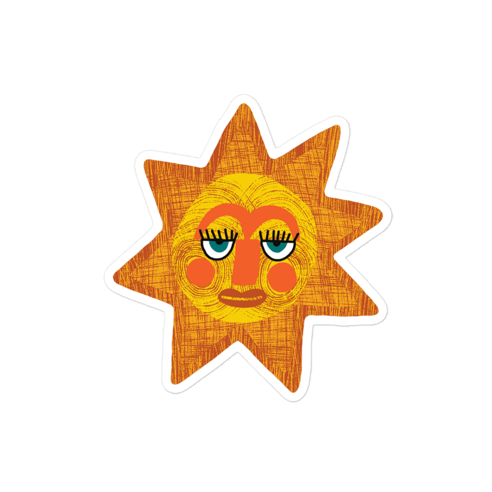 Hello Sunshine Laptop or Water bottle sticker - Gail's Design Studio