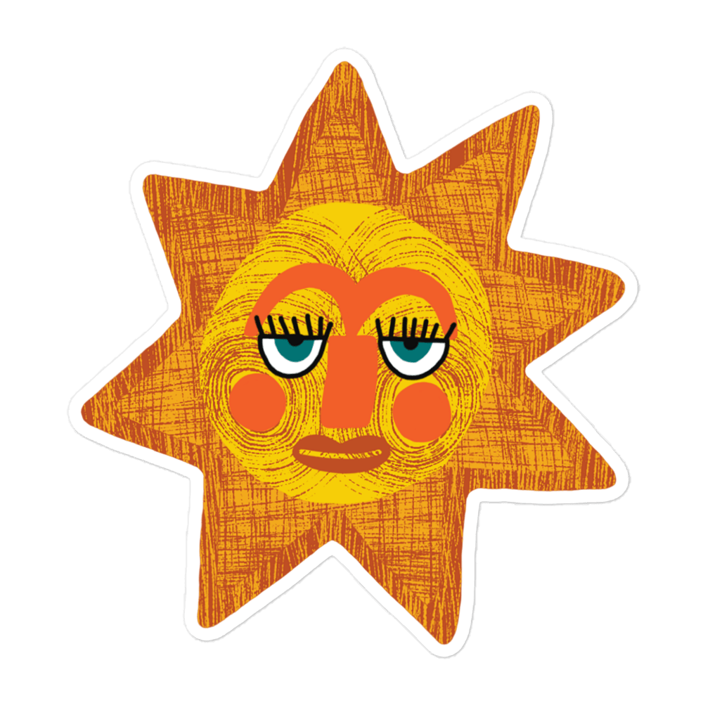 Hello Sunshine Laptop or Water bottle sticker - Gail's Design Studio