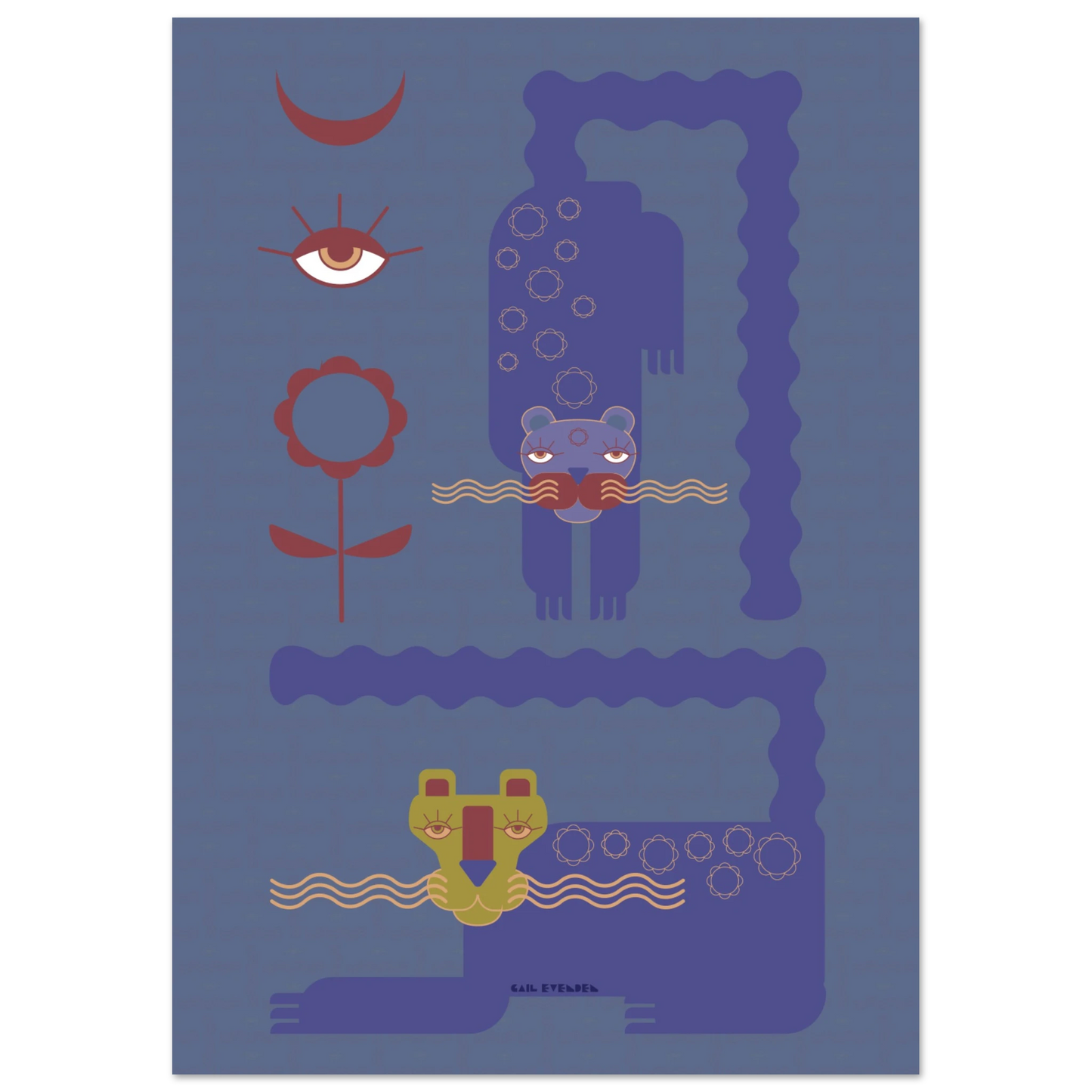 magical-snowcats-fine-art-print-seek-and-find-mystical-animal-wall-art-gail-evenden